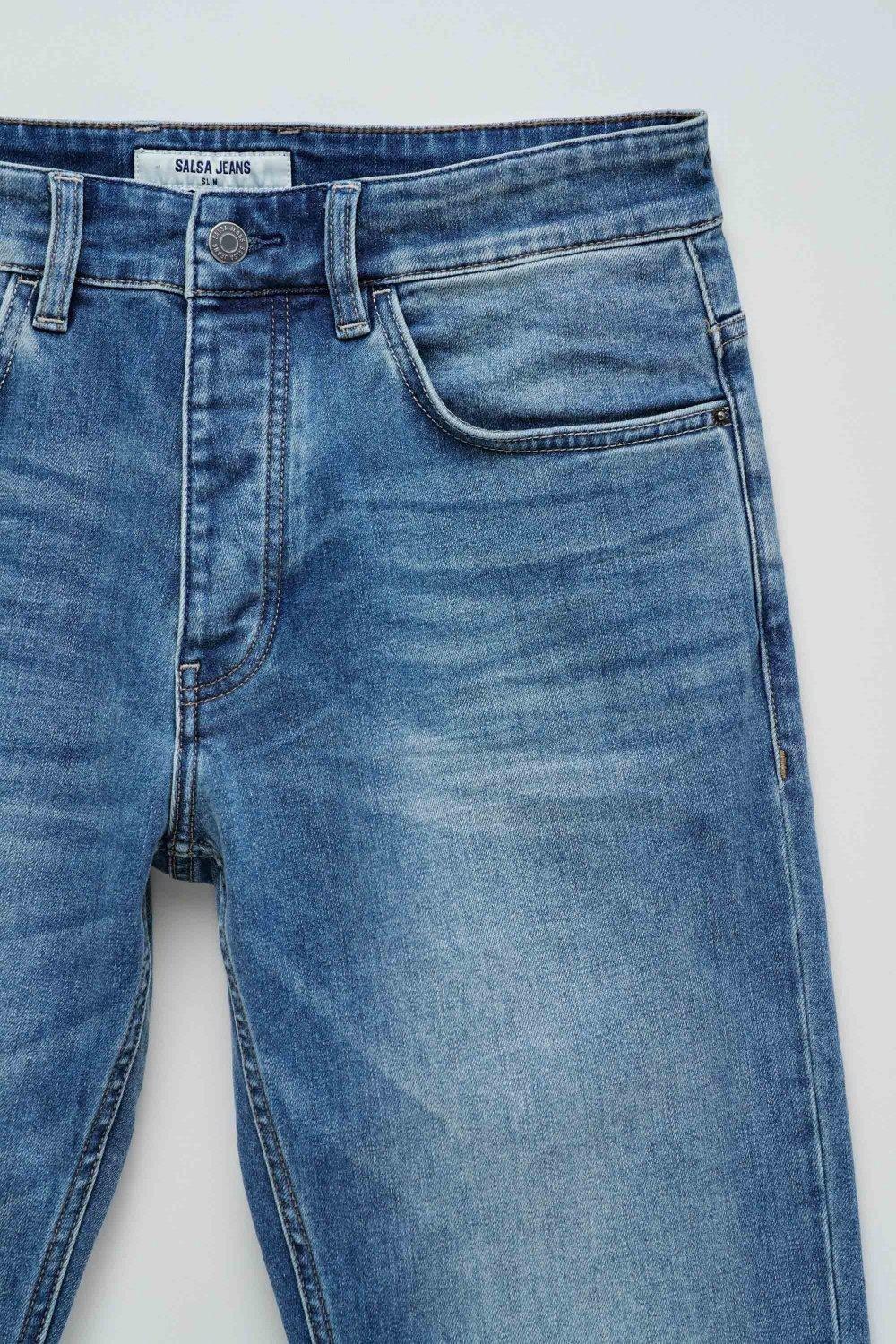 Blue Slim Coolmax Jeans, , large image number 0