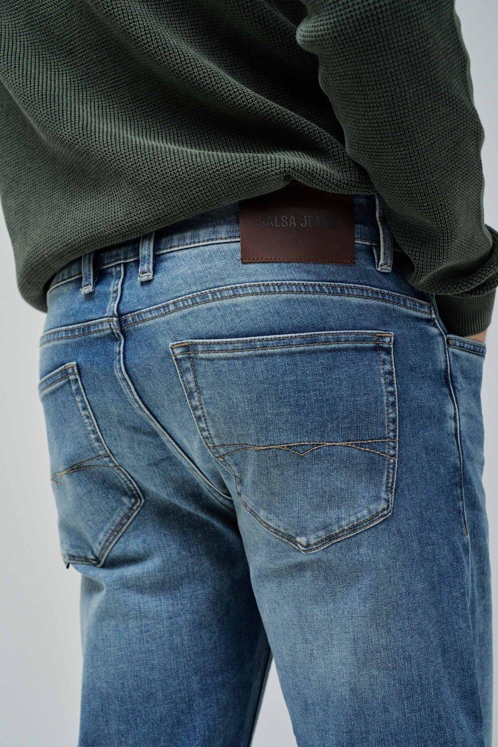 Blue Slim Coolmax Jeans, , large image number 1