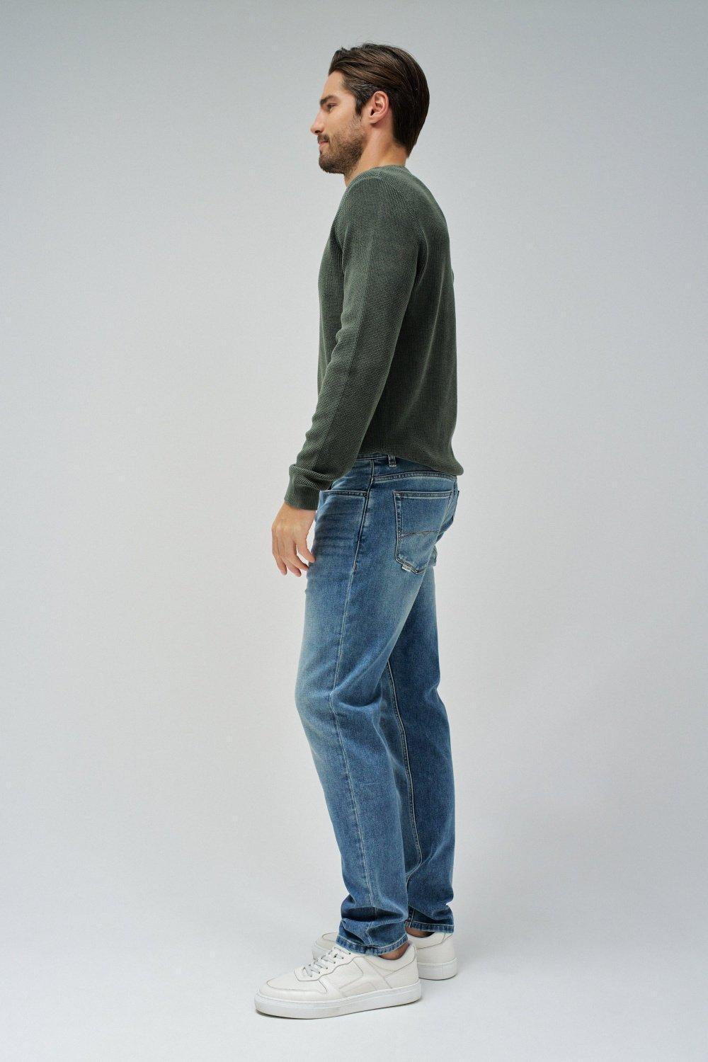 Blue Slim Coolmax Jeans, , large image number 4