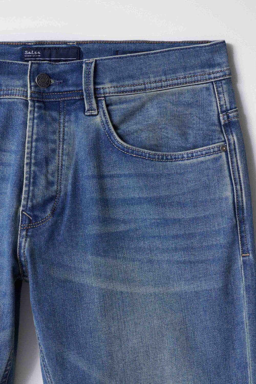 Blue Slim Coolmax Jeans, , large image number 6