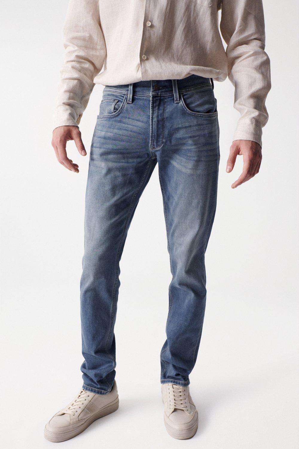 Blue Slim Coolmax Jeans, , large image number 7