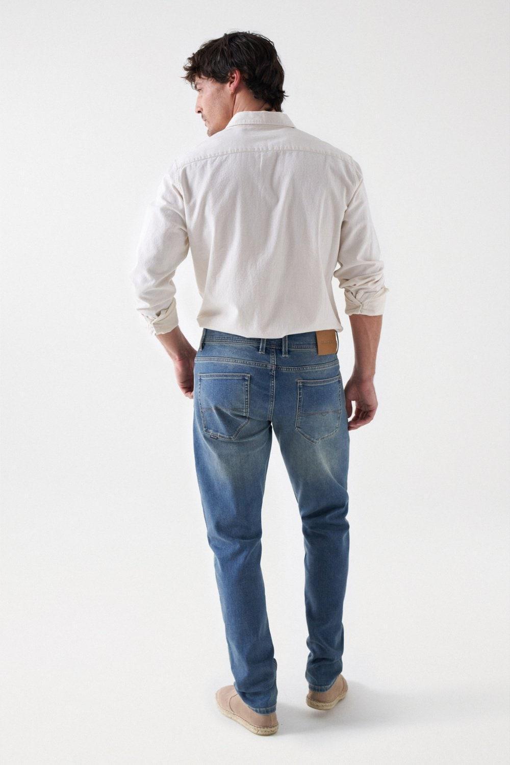 Blue Slim Coolmax Jeans, , large image number 8