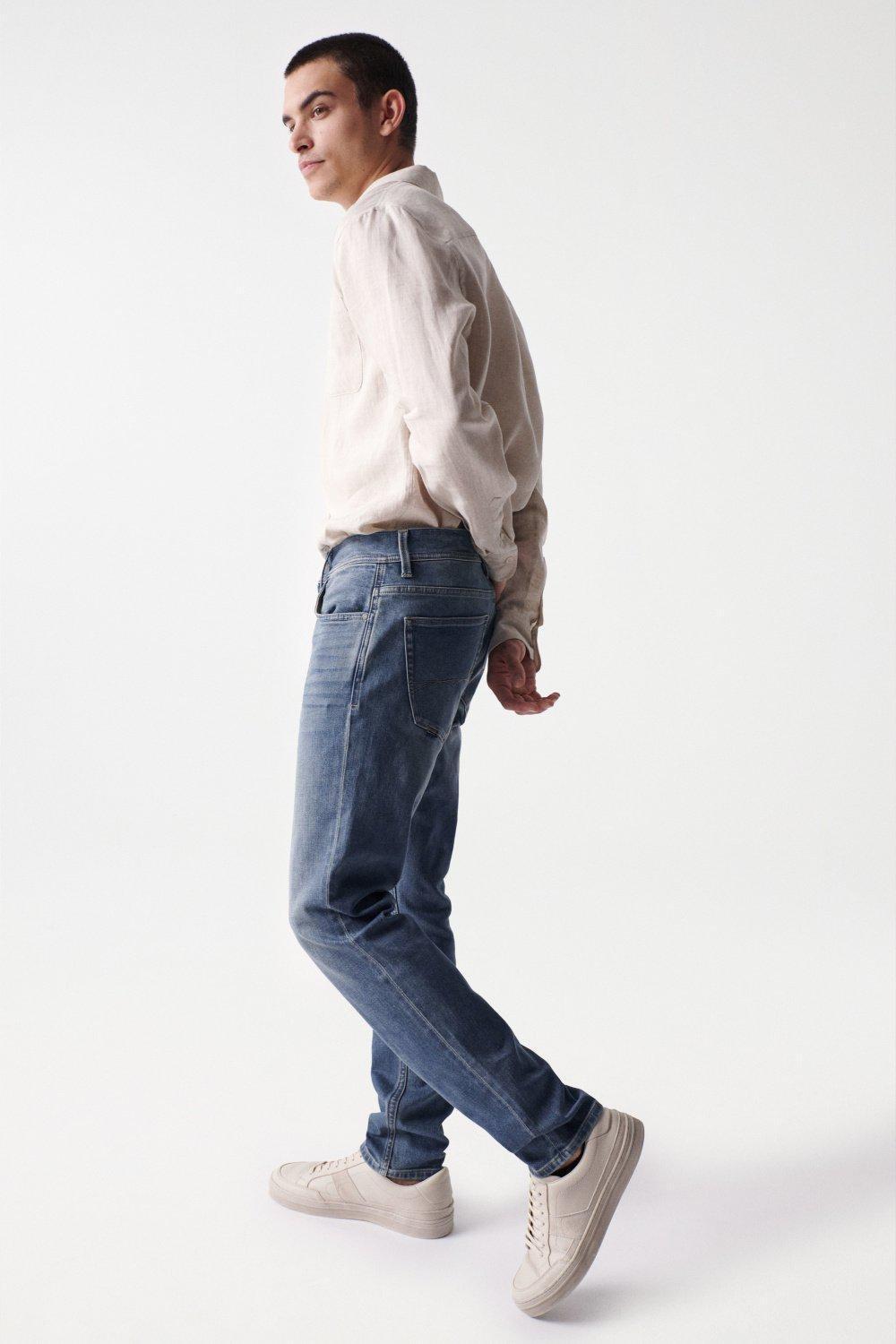 Blue Slim Coolmax Jeans, , large image number 9