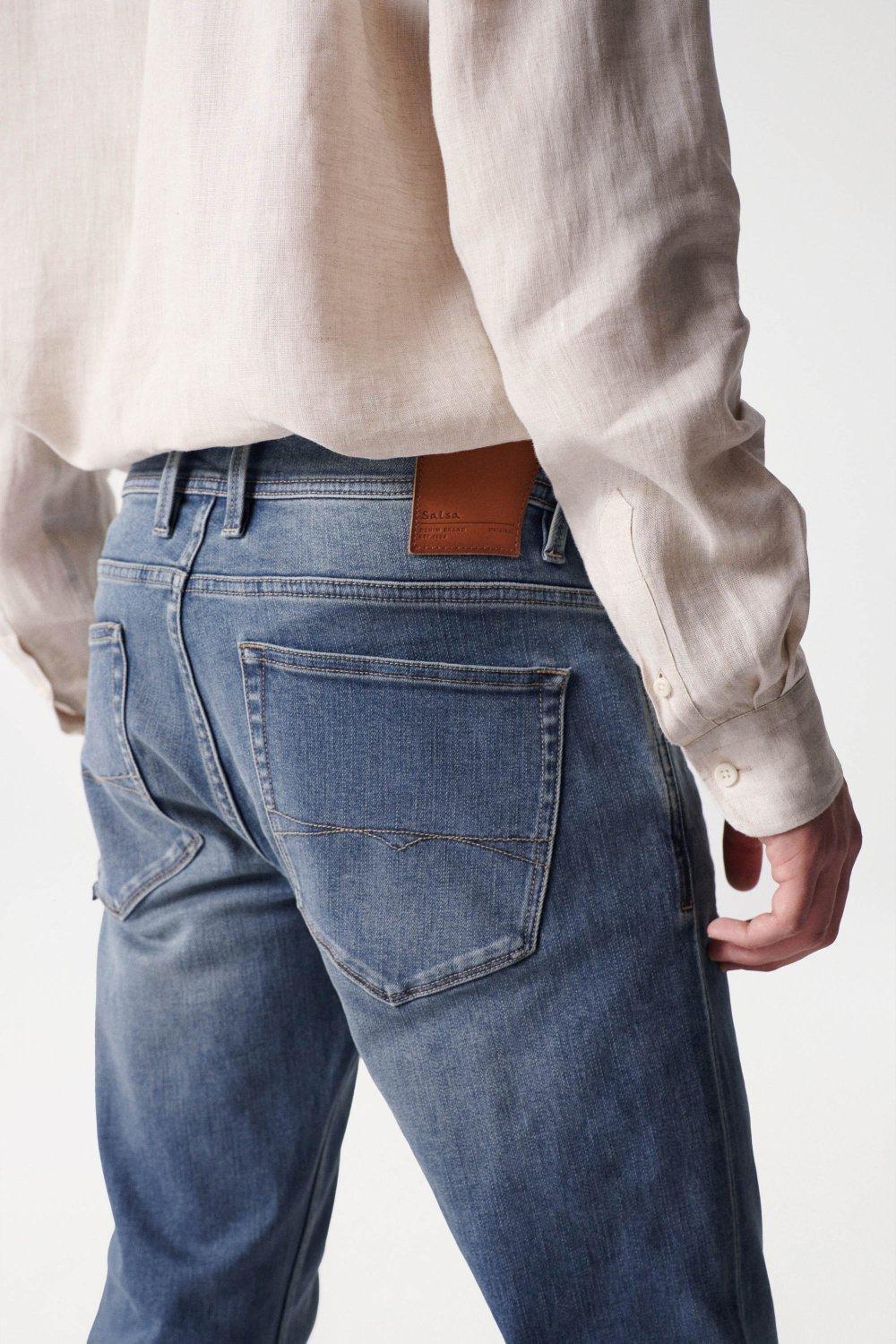 Blue Slim Coolmax Jeans, , large image number 12