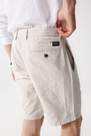 Salsa Jeans - Beige Short Regular Chino Cotton Linen
