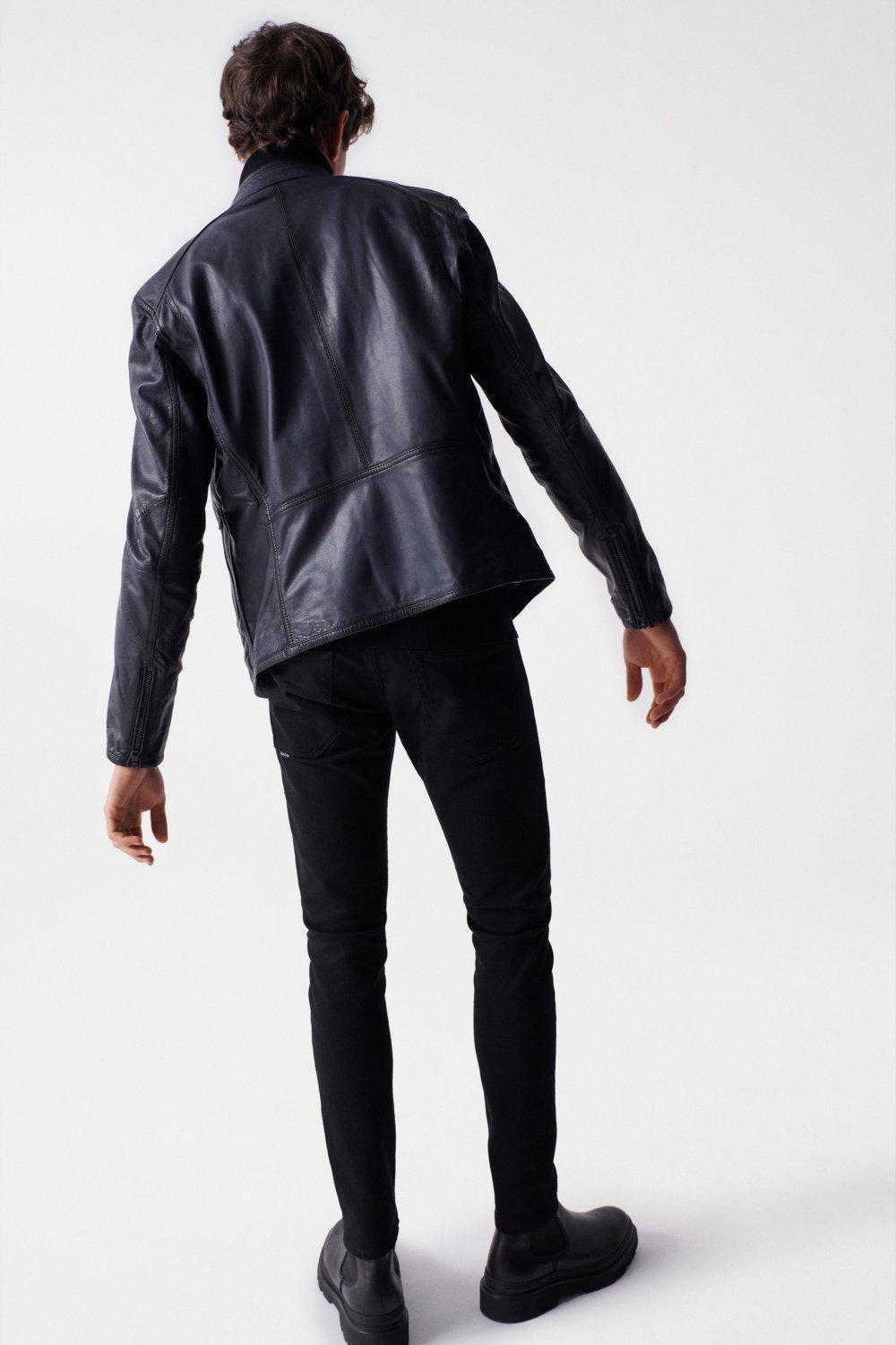 Blue Leather Jacket, , large image number 2