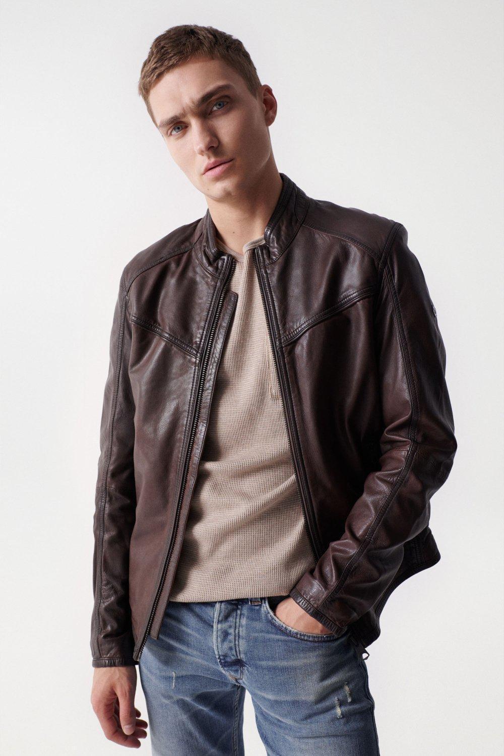Salsa Jeans - Brown Leather Jacket
