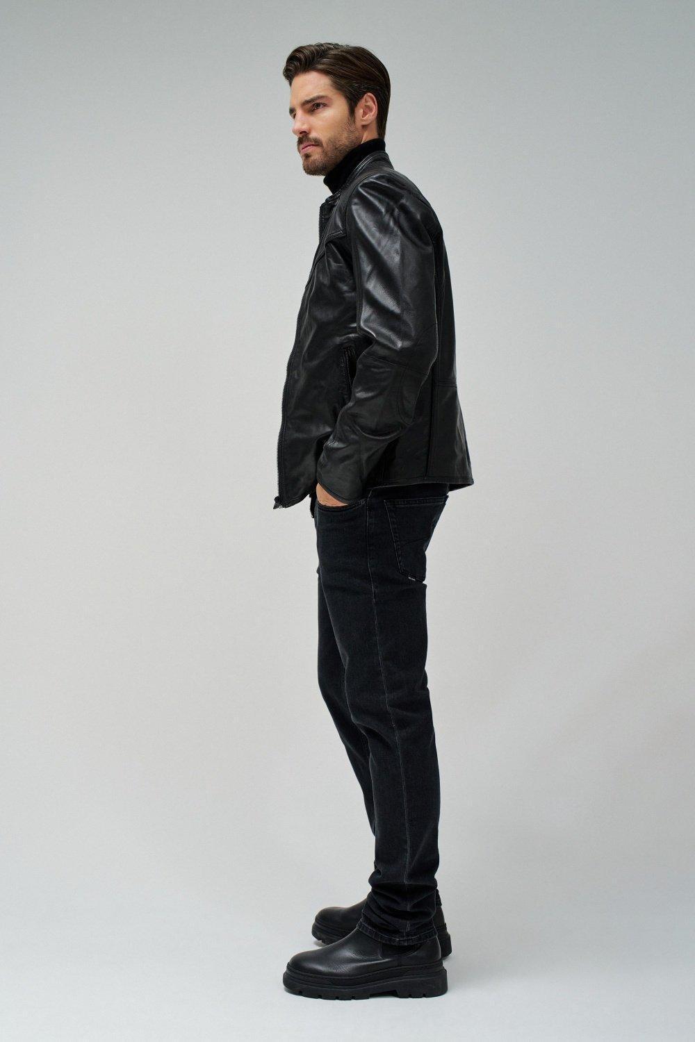 Leather Jacket&nbsp;, Black, medium