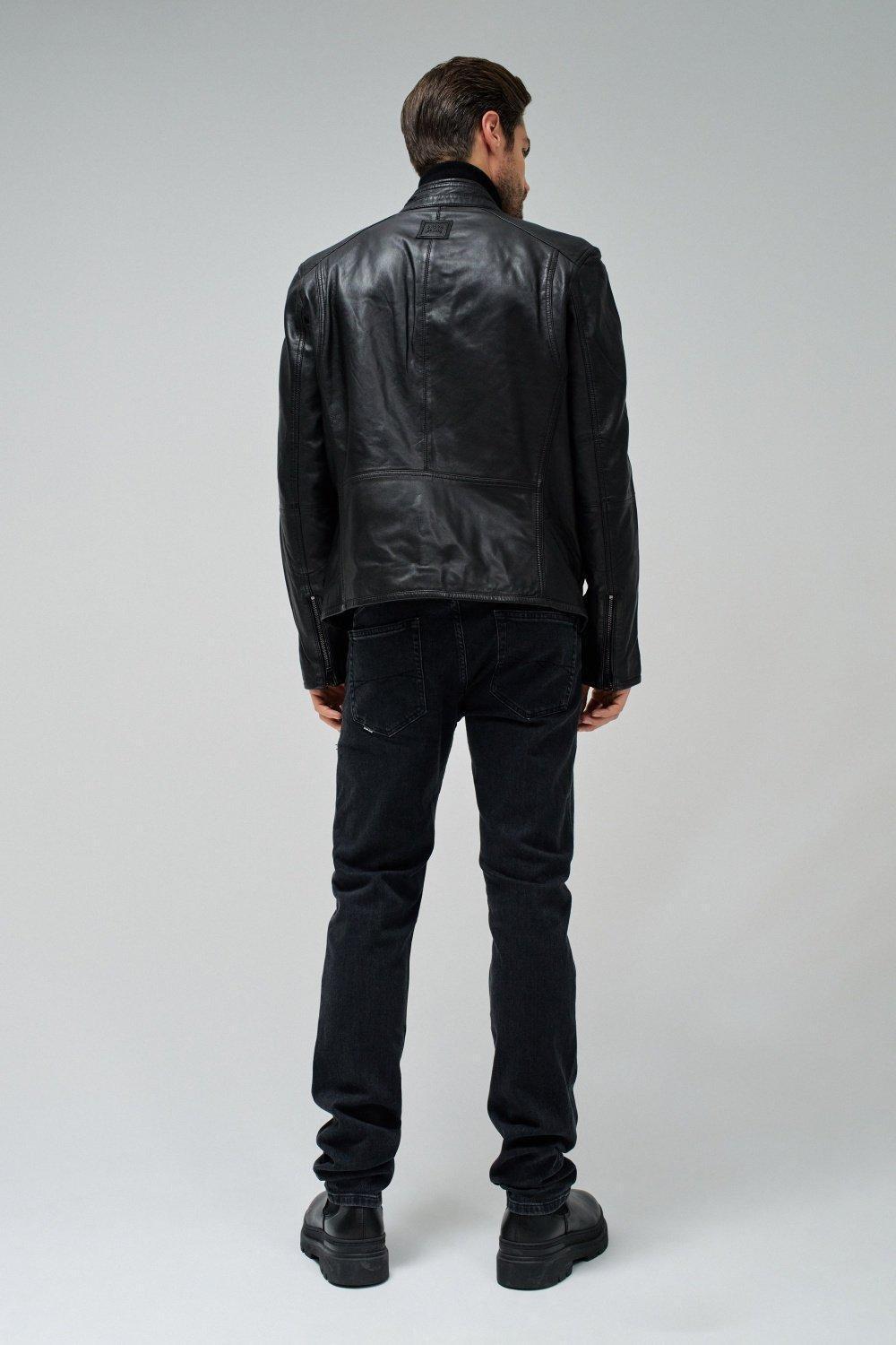Leather Jacket&nbsp;, Black, large image number 3