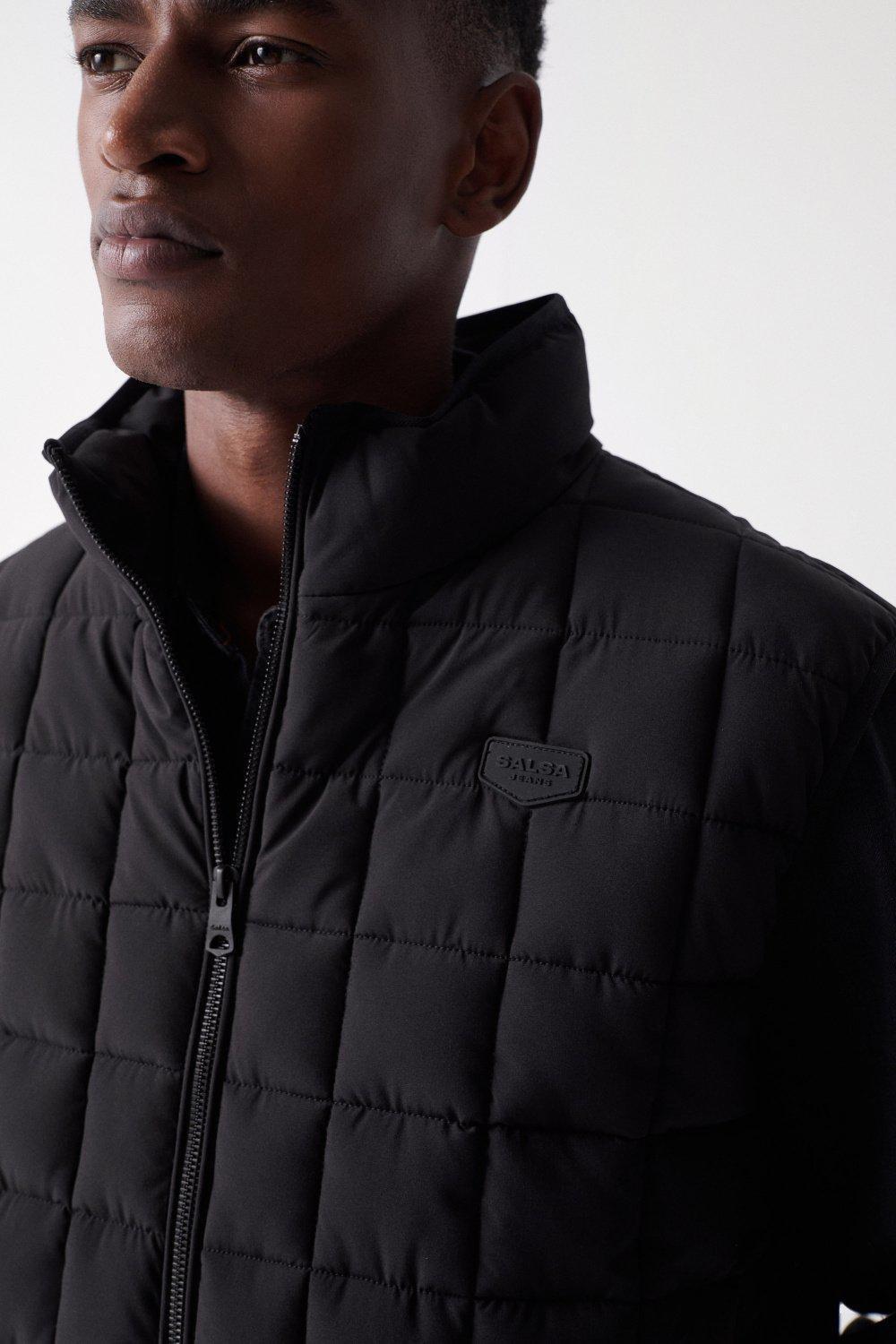 Black Padded Gilet, , large image number 2