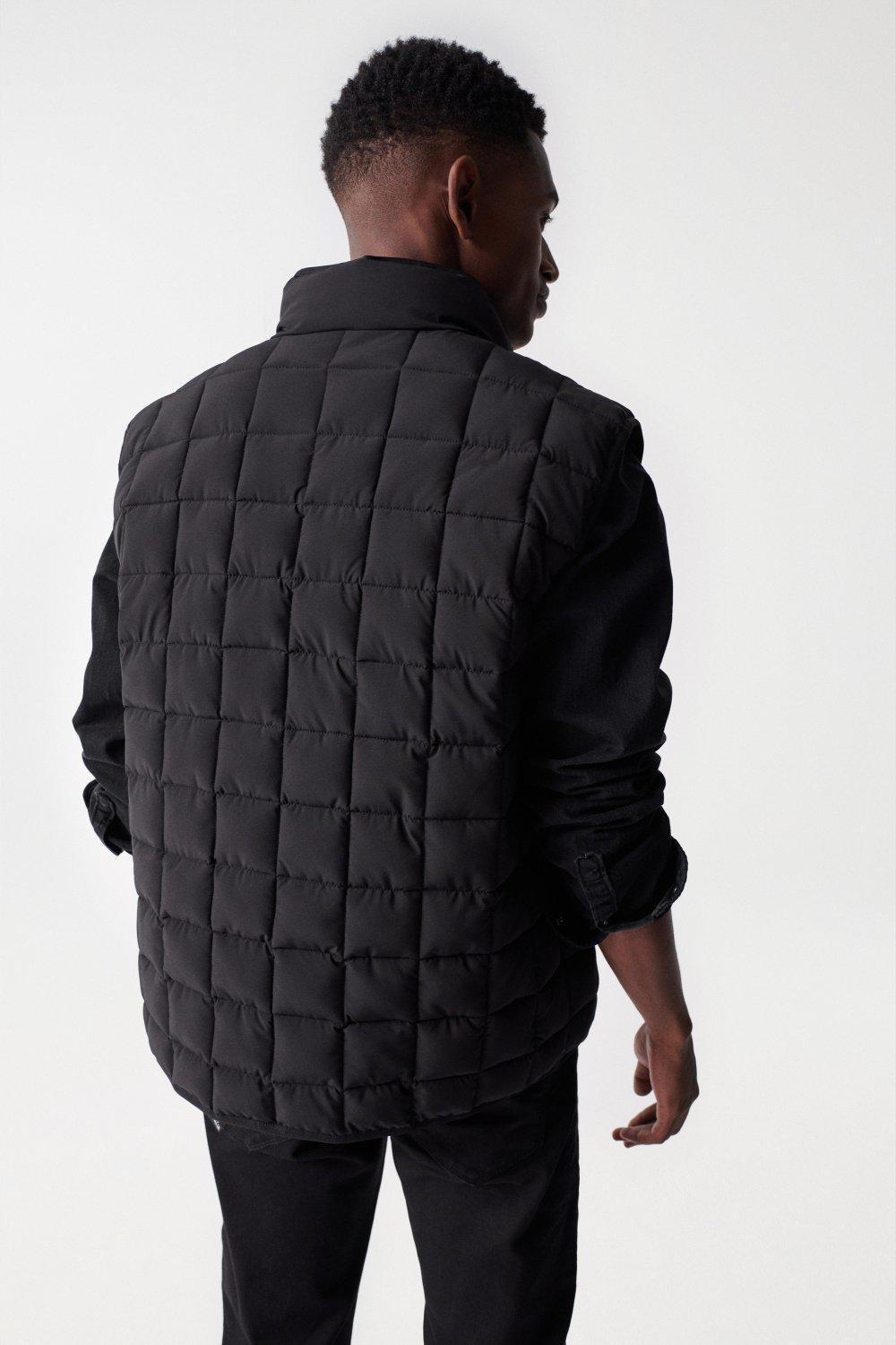 Black Padded Gilet, , large image number 3