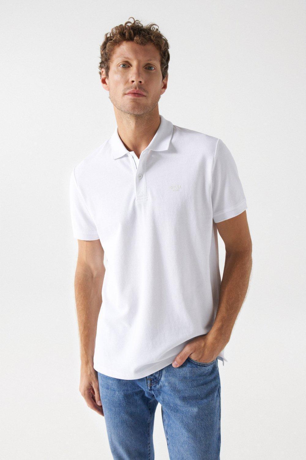 White Salsa Logo Polo Shirt, , large image number 0
