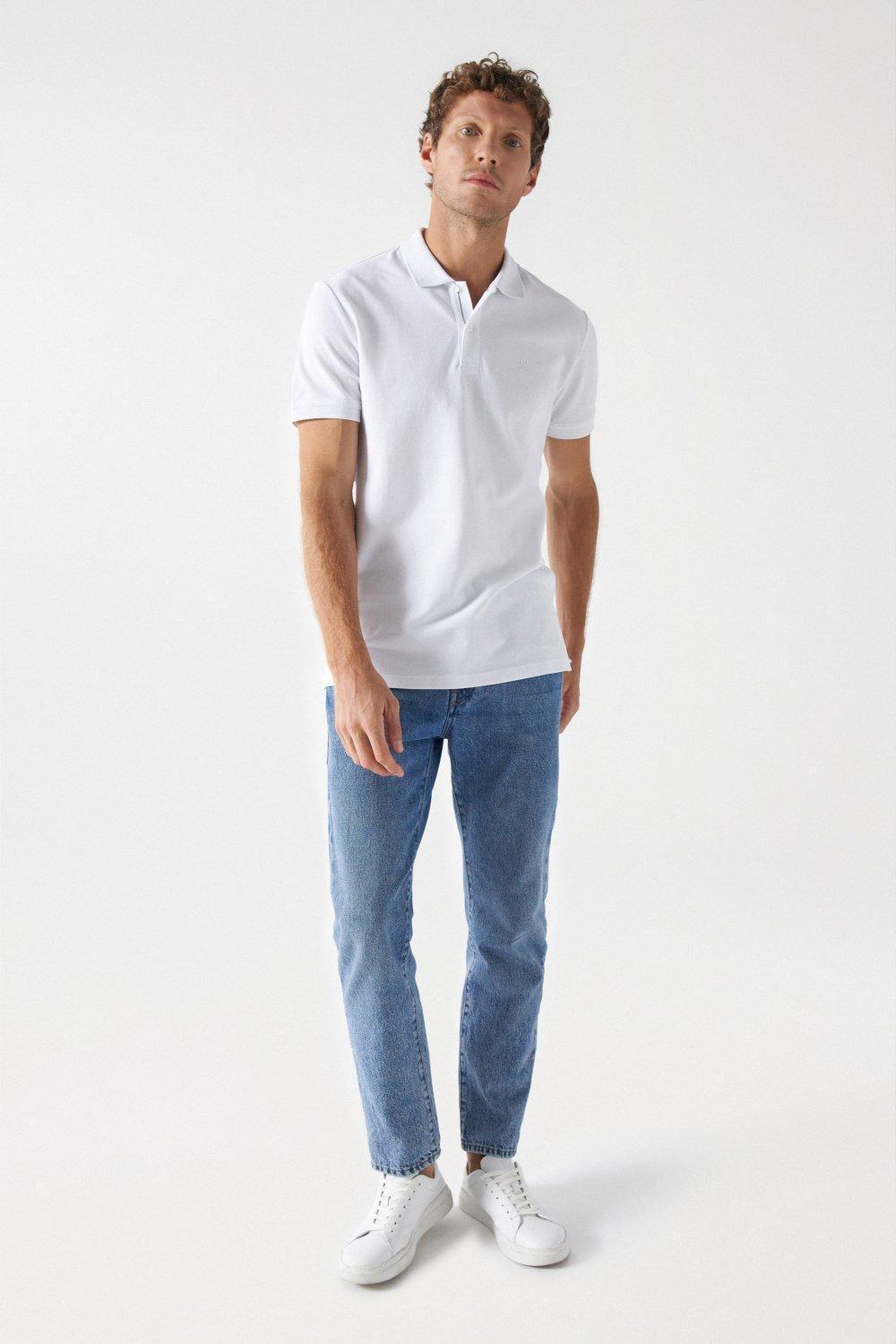 White Salsa Logo Polo Shirt, , large image number 1