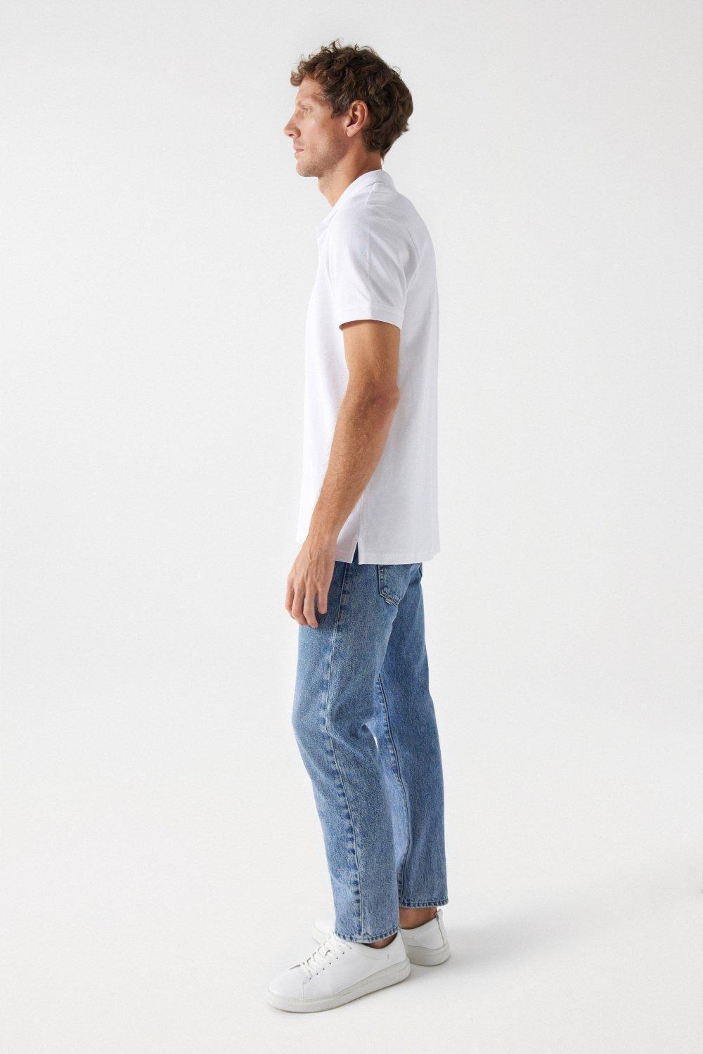 Polo Shirt With Salsa Name, White, large image number 2