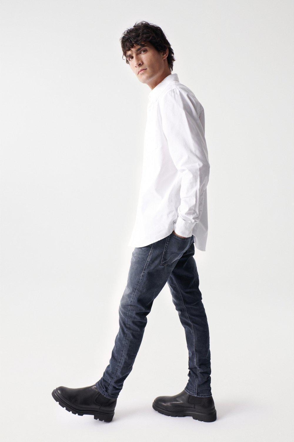 Oxford Plain Shirt, White, large image number 2
