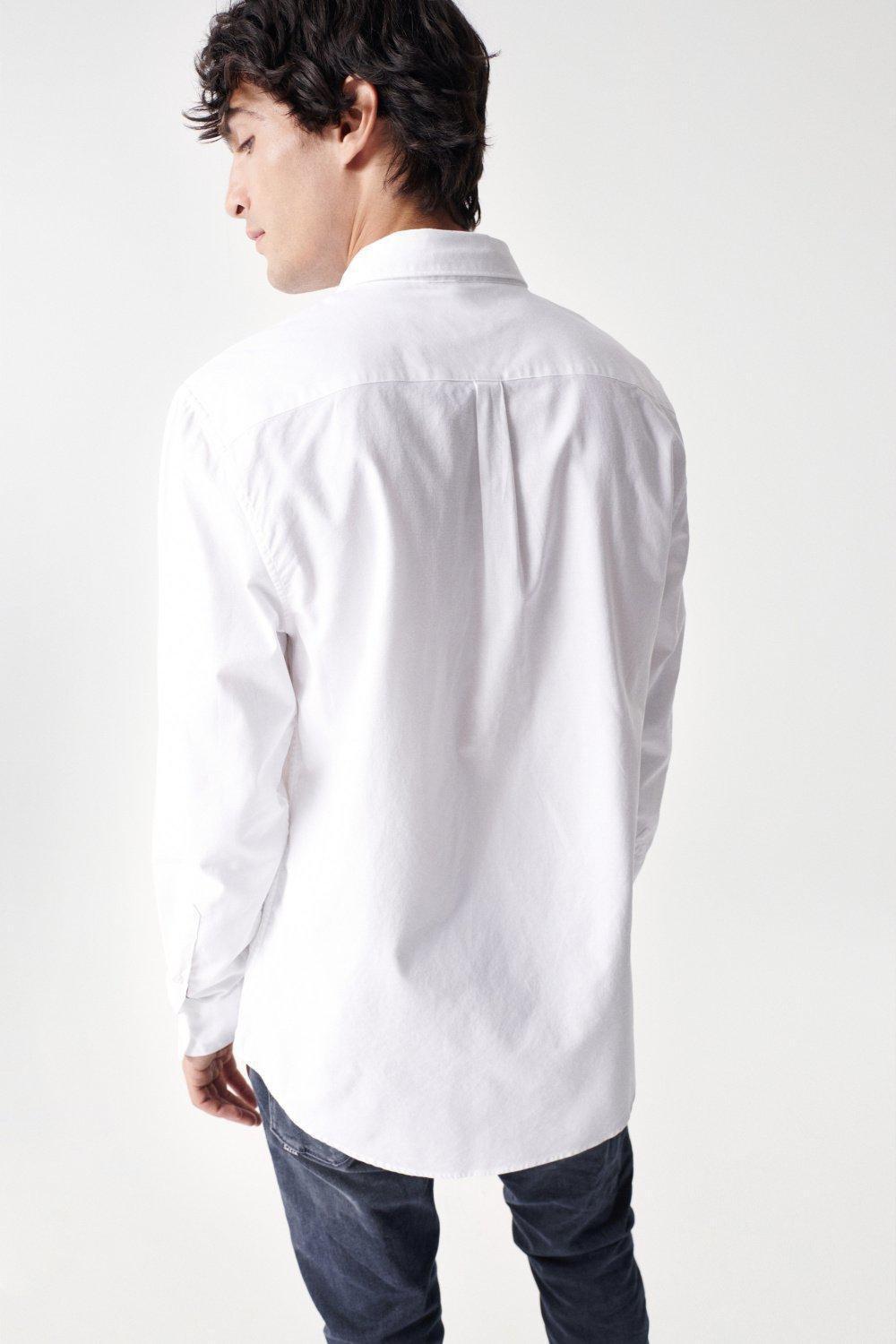 Oxford Plain Shirt, White, large image number 4