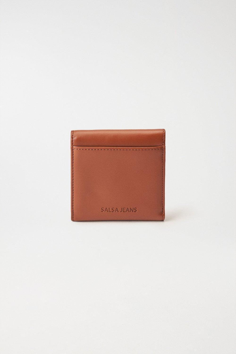 Brown Leather Purse, Camel, large image number 2