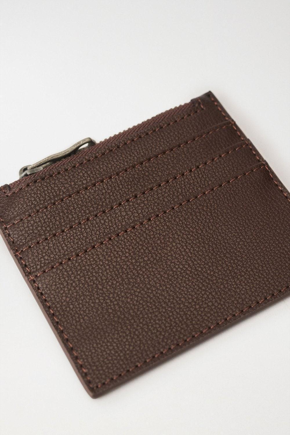 Beige Leather Card Holder, , large image number 2
