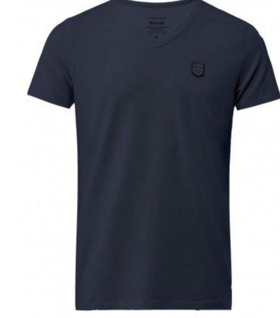 Blue Cotton T-Shirt With Salsa Logo, , large image number 4