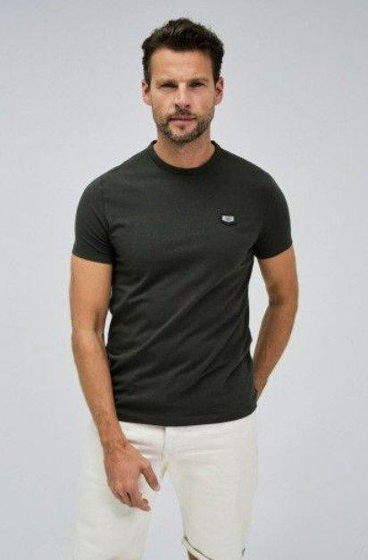 Green Cotton Lycra T-Shirt, , large image number 0