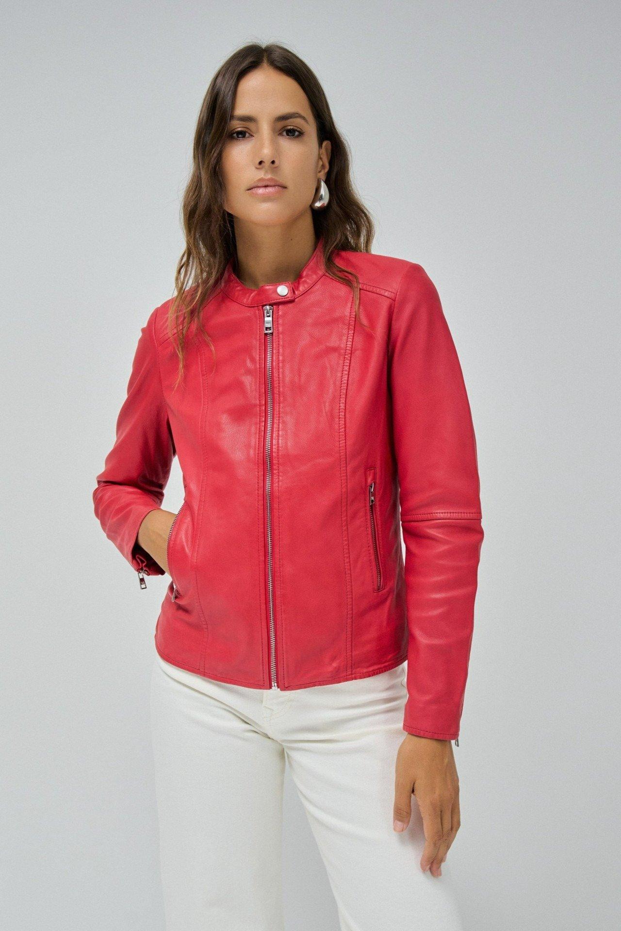 Leather Biker Casual Jacket, , large image number 0