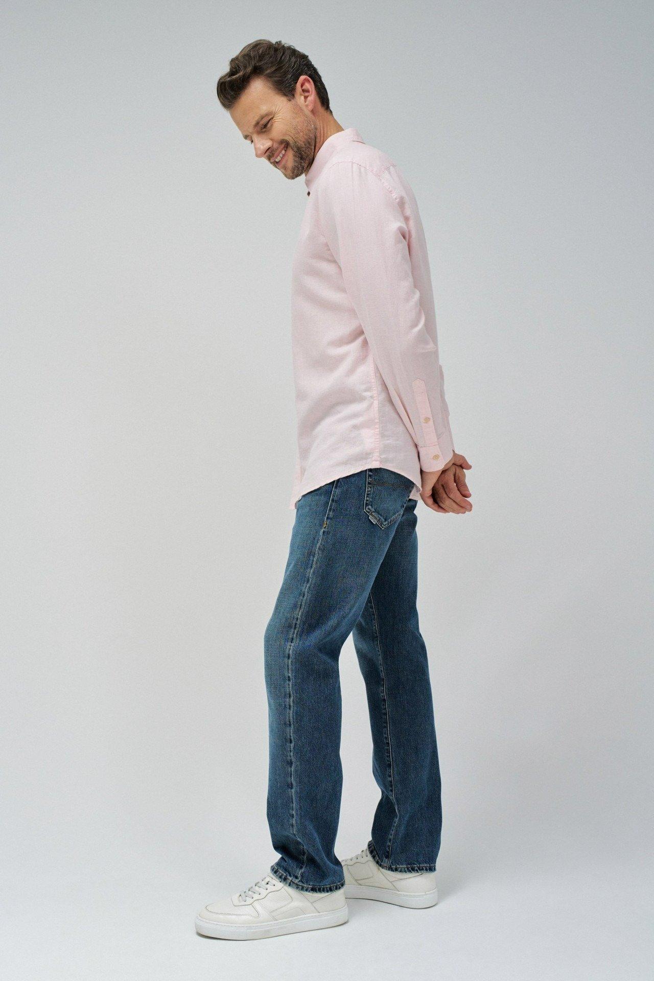 Pink Solid Casual Vacation Shirt, , large image number 1