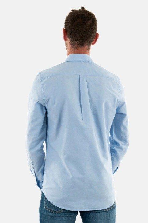 Plain Casual Shirt, Blue, medium