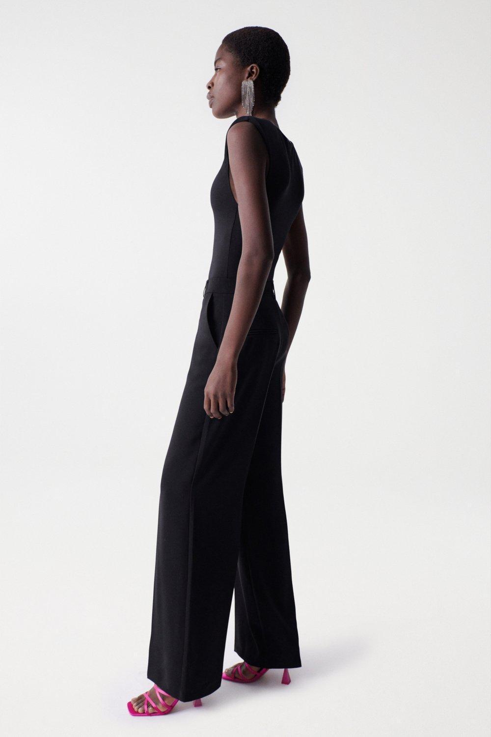 High Rise Trousers, Black, large image number 2