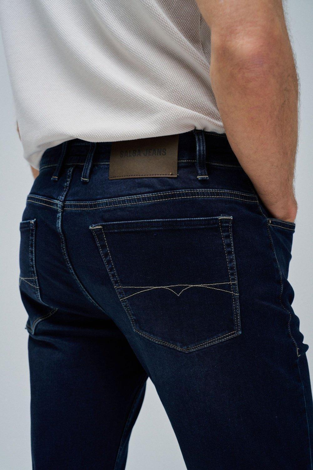 Navy Slim Fit Jeans, Blue, large image number 4