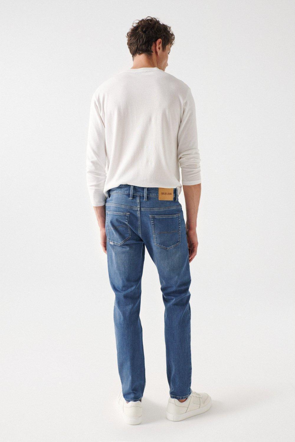 Blue Slim Fit Medium Wash Jeans, , large image number 3