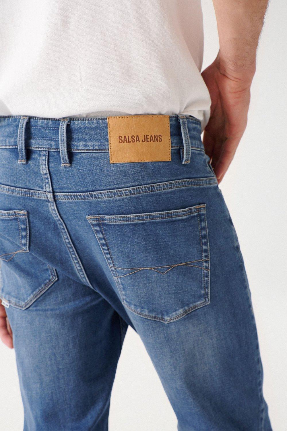 Blue Slim Fit Medium Wash Jeans, , large image number 4