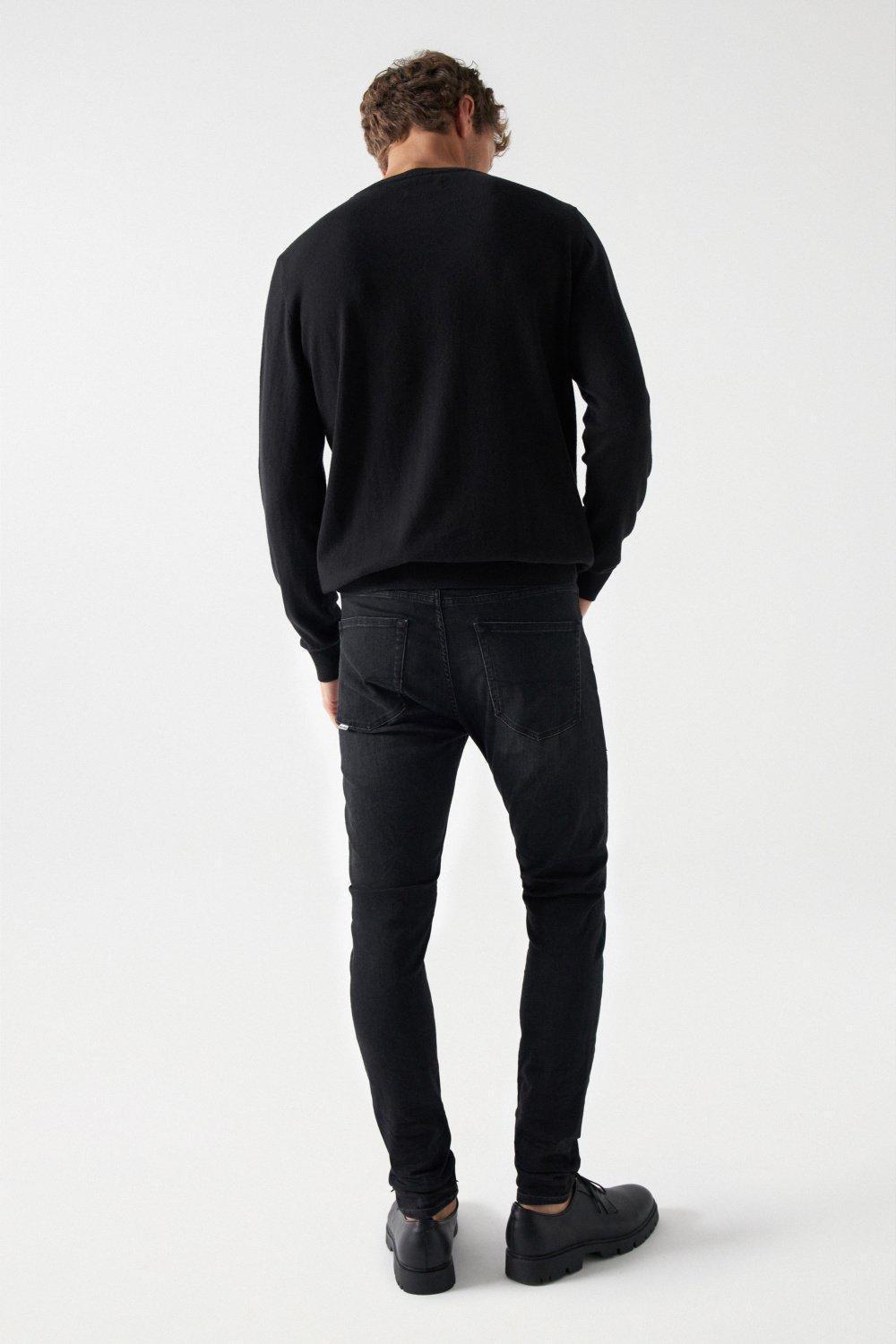 Black SKINNY S-REPEL JEANS, , large image number 2