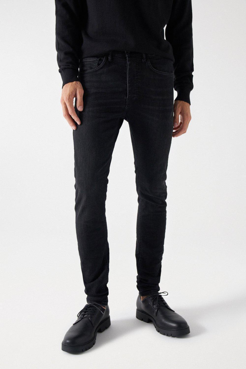 Black SKINNY S-REPEL JEANS, , large image number 3