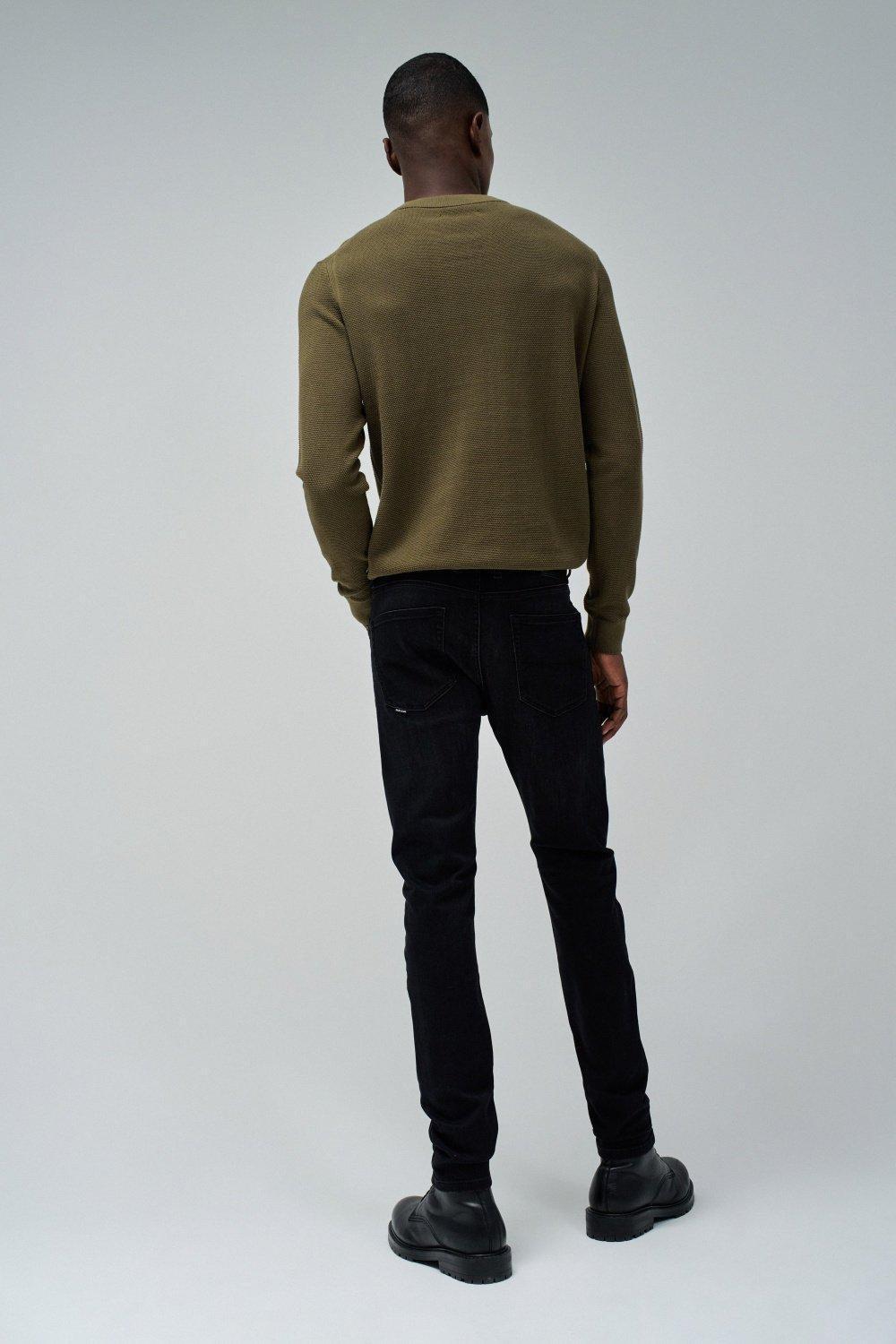 Skinny Jeans S-Repel , Black, large image number 3