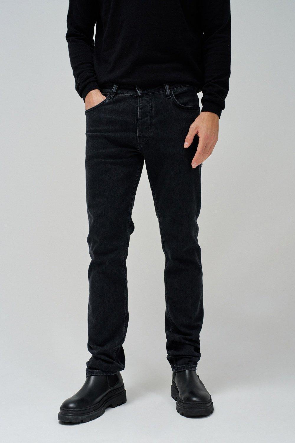 Black S-Repel Regular Denim Jeans, , medium