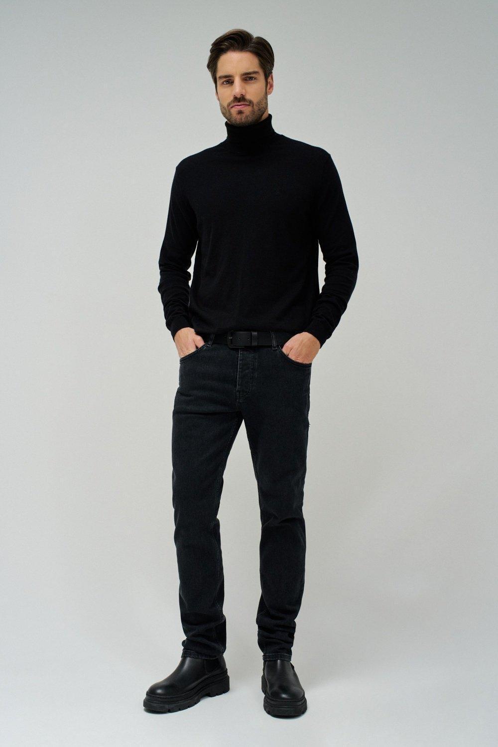 Black S-Repel Regular Denim Jeans, , large image number 1