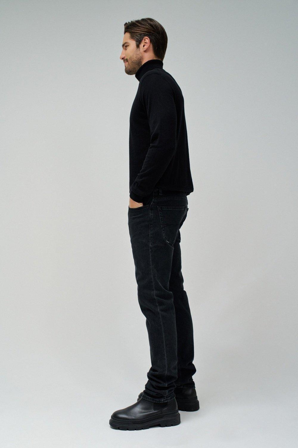 Black S-Repel Regular Denim Jeans, , large image number 2