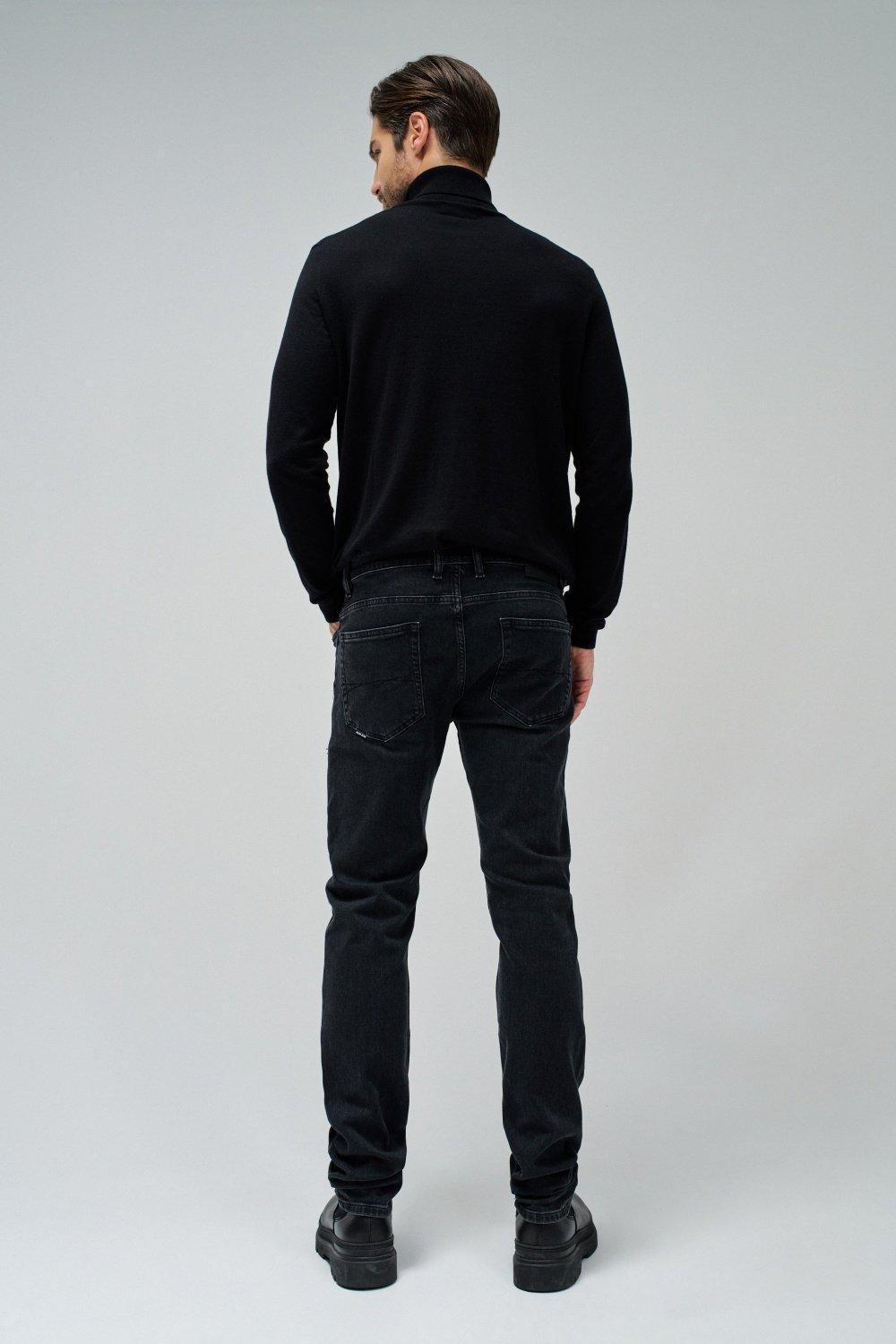 Black S-Repel Regular Denim Jeans, , large image number 3