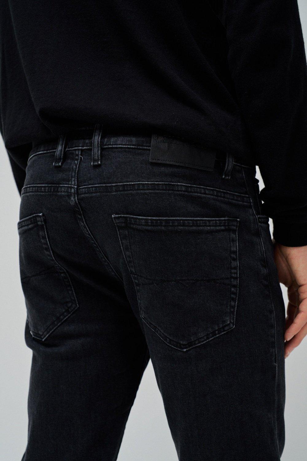 Black S-Repel Regular Denim Jeans, , large image number 4