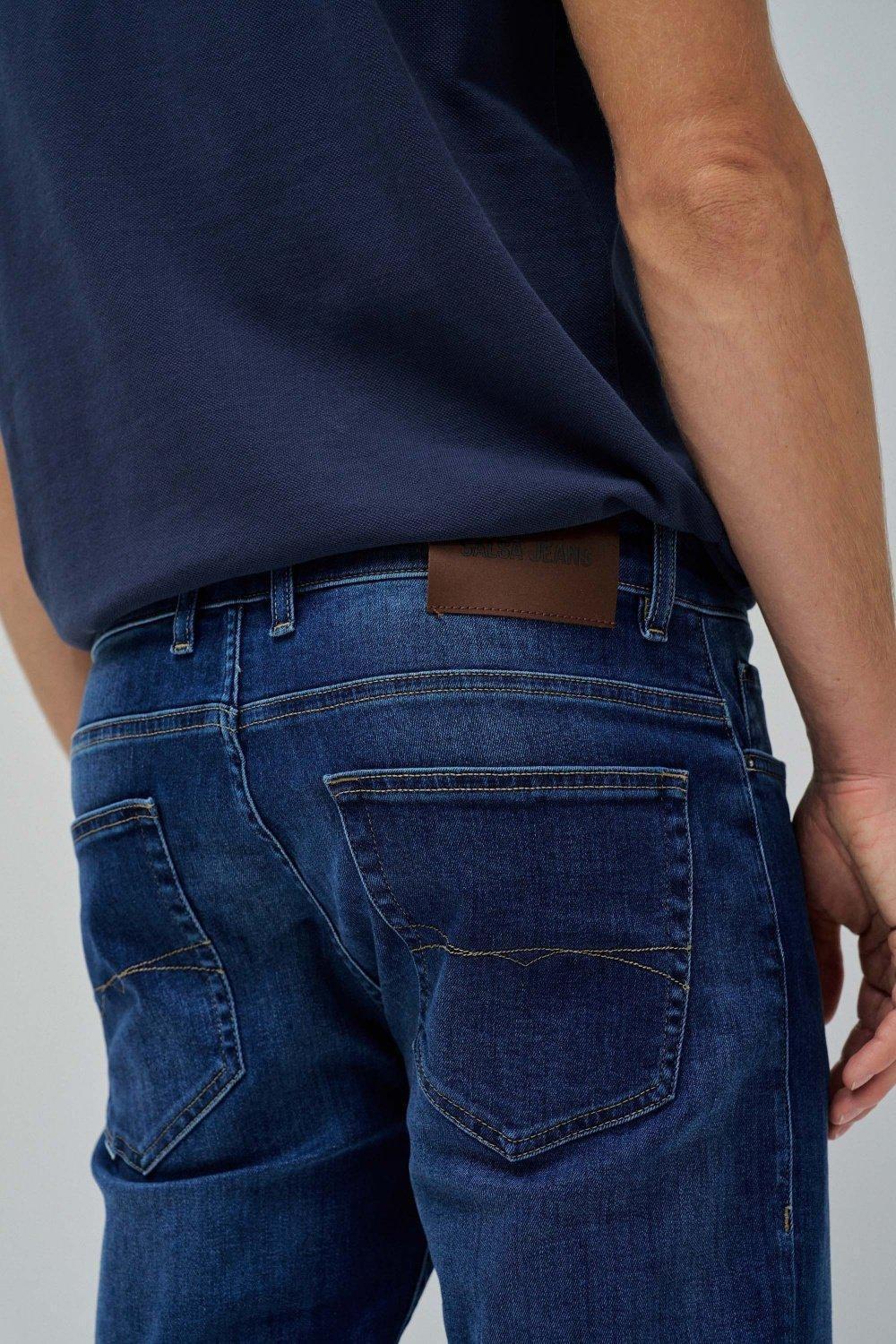 Blue Regular S-Repel Jeans, , large image number 5