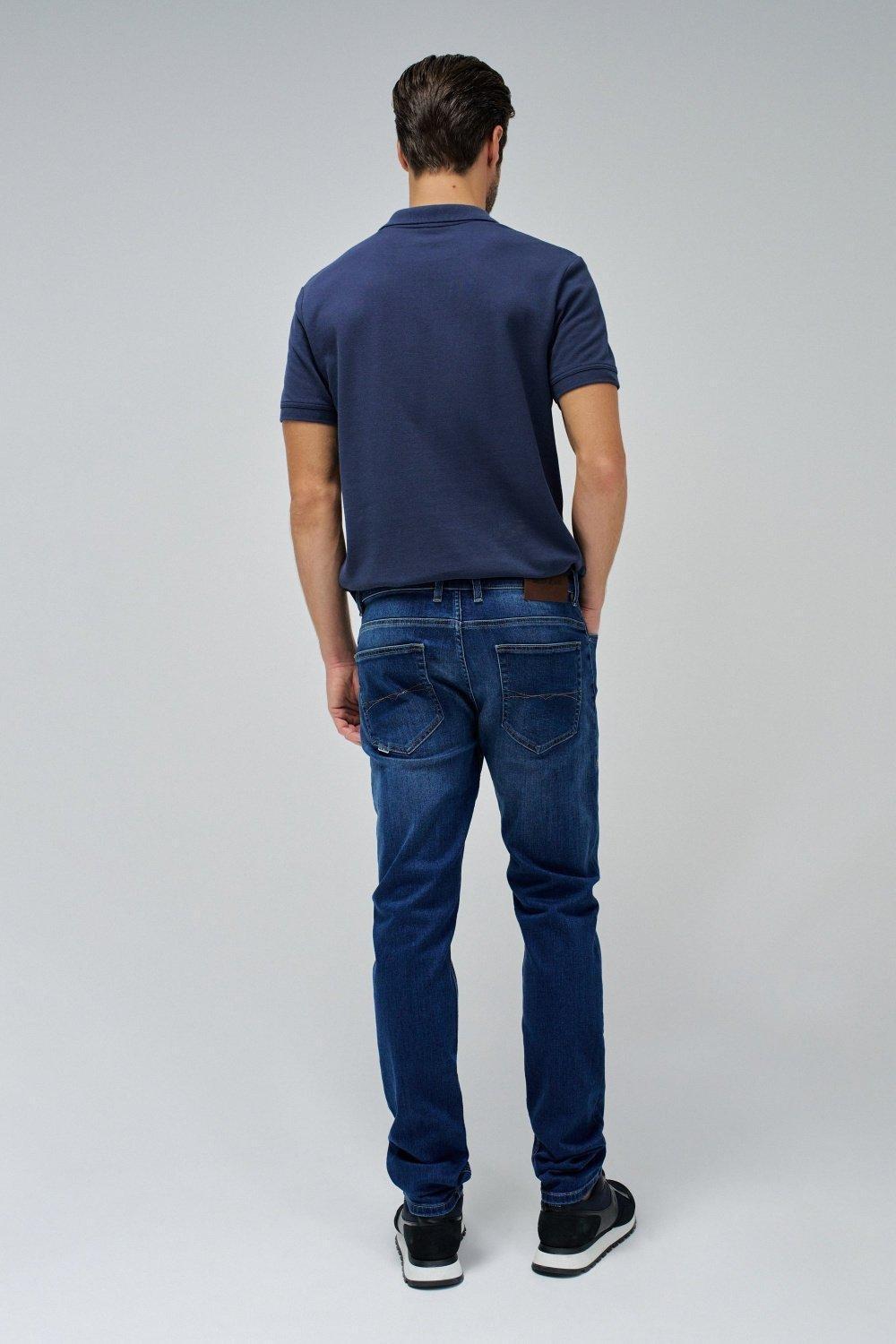 Regular S-Repel Jeans, Navy, large image number 4