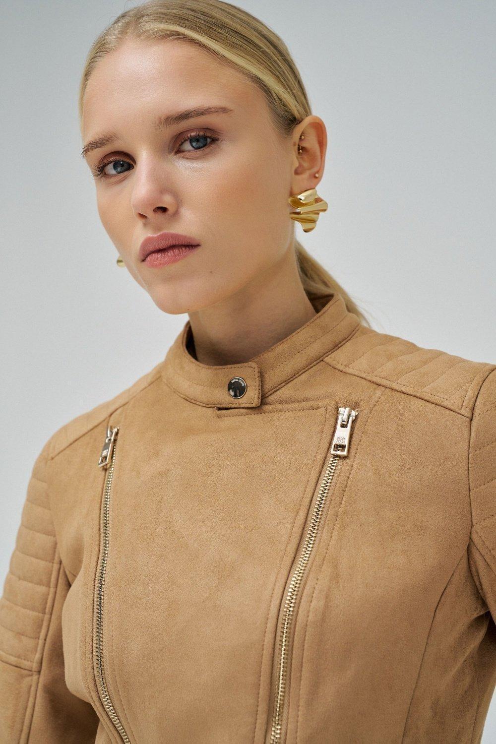 Suede Coat, Brown, large image number 4