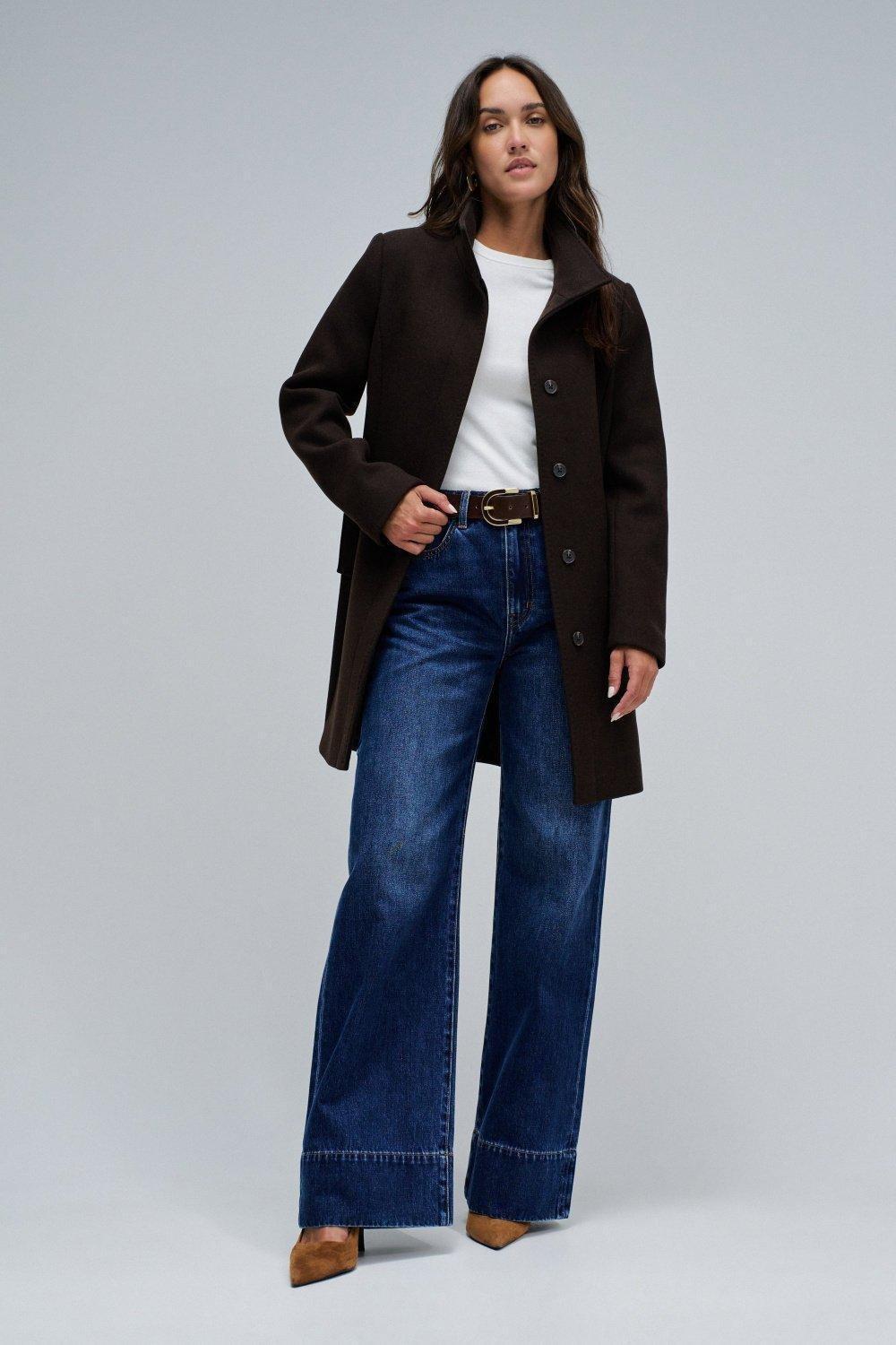 Grace Woollen Coat With Belt, , large image number 1