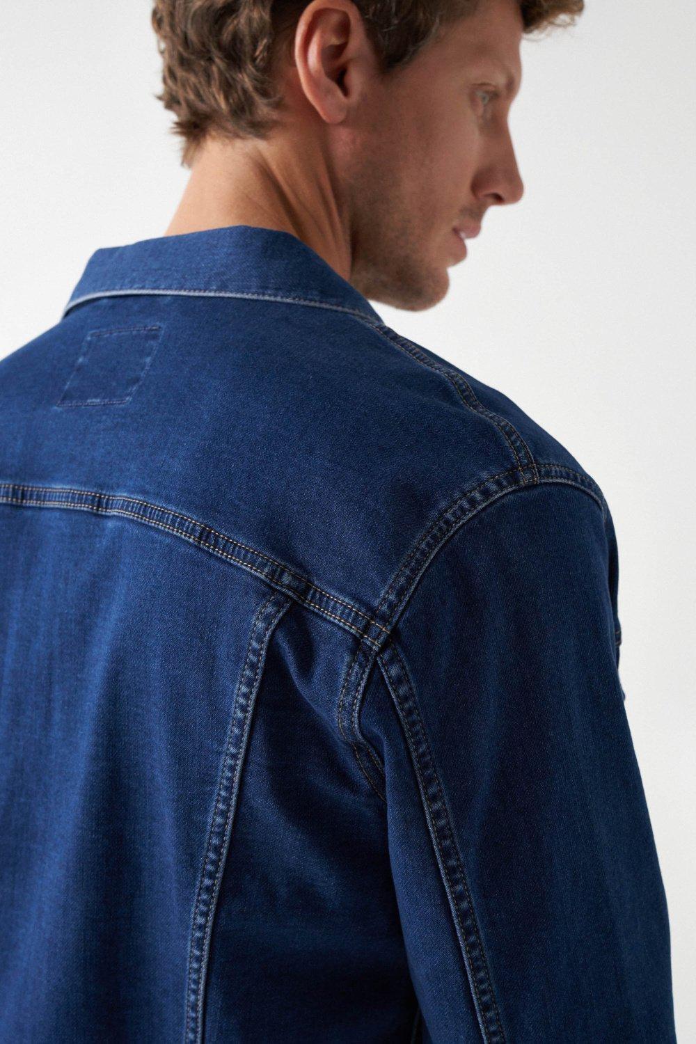 Blue S-Activ Regular Denim Jacket, , large image number 4