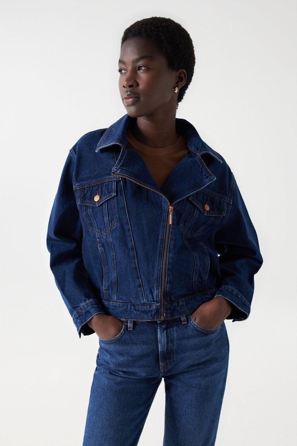 Blue Regular Denim Jacket, , large image number 1