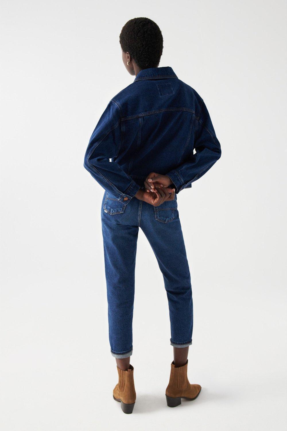 Blue Regular Denim Jacket, , large image number 3