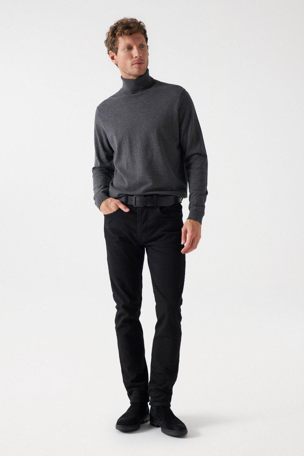 Slim Fit Jeans, Black, medium