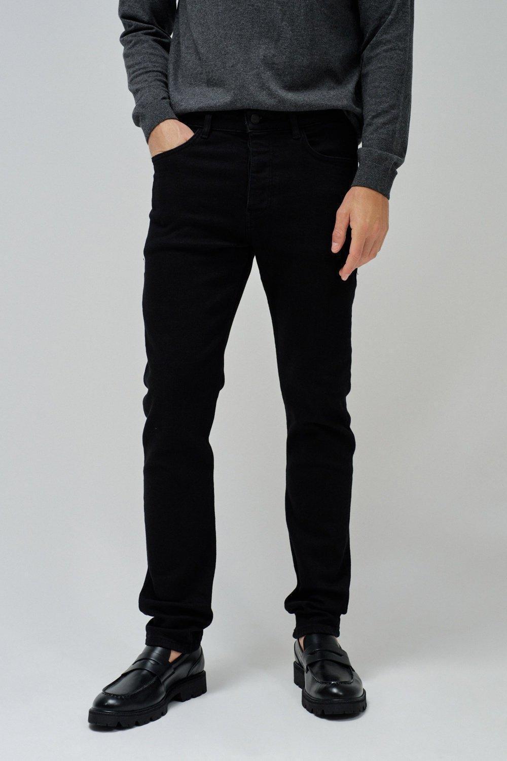 Slim Fit Jeans, Black, medium