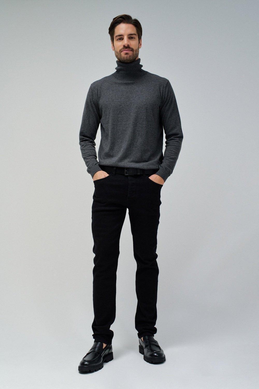 Slim Fit Jeans, Black, large image number 3