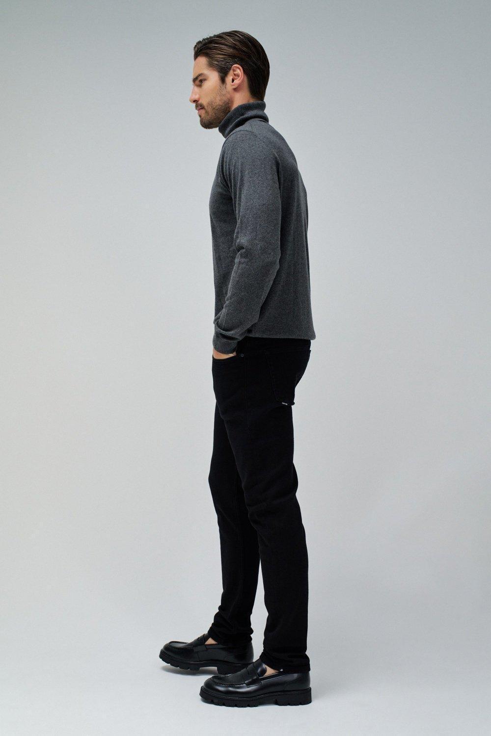 Slim Fit Jeans, Black, large image number 4